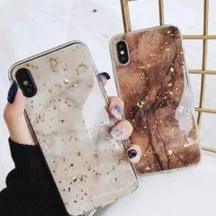 大理石みたいなマーブル模様iPhoneカバー