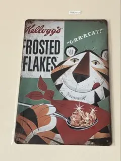 Kellogg's FROSTED FLAKES ブリキ看板 インテリア