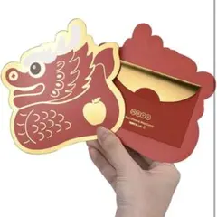 お年玉袋 ポチ袋 長札 辰年 龍 金封 ミニ封筒 ハイエンド祝儀袋 6枚入