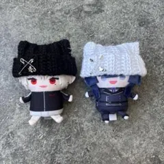 1️⃣【猫耳風 ニット帽 2点セット】にじぱぺっと ぬい帽子 ぬい服