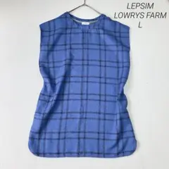 美品✨レプシィム×ローリーズファーム ツイード ワンピース L チェック柄 膝丈