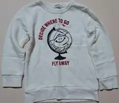 値下げSLAP SLIP白トレーナー　新品 110