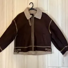 ブラウン ムートンコート