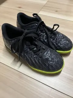 フットサル・サッカーシューズ ブラック/ライム