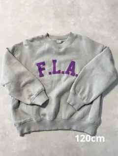 ロゴ裏起毛トレーナー　120cm