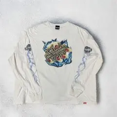 FLUTTER ロンT B/S Graphic L/S Tee WHITE