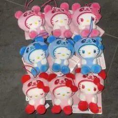 サンリオキャラクターズ　むにゃすやマスコット　ハローキティ　9種セット