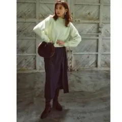 JUSGLITTY スリットロングスカート