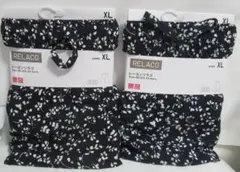 ユニクロ RELACO レーヨンステテコ XL ネイビー花柄 2枚セット新品