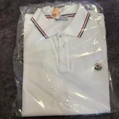 MONCLER ポロシャツ ホワイト トリコロールラインのサムネイル