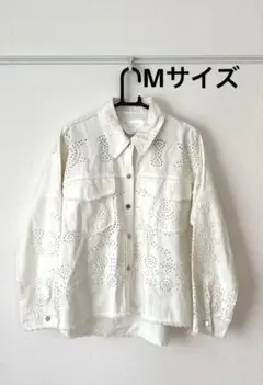 ZARA WOMAN ジャケット 刺繍 ホワイト