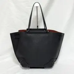 美品☆ TOD'S トッズ　ウェーブ　トートバッグ　ハンドバッグ　レザー　黒のサムネイル