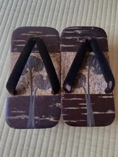 木の葉彫刻の下駄