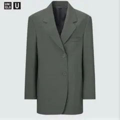 UNIQLO U テーラードジャケット ダークグリーン S