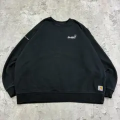 Carhartt　企業刺繍　スウェット　K124　XL　ブラック　古着