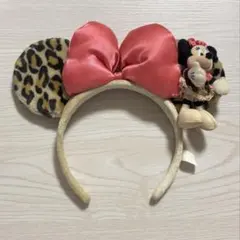 ミニーちゃん ヒョウ柄 カチューシャ