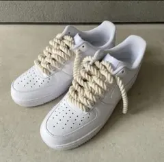 Nike Air Force 1 ホワイト ロープフォース ロープシューレース - メルカリ