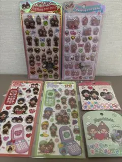 【即日発送】モンチッチ シール6点セット
