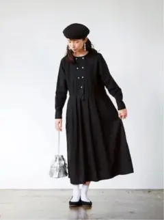 パン屋さんの魔女ワンピース　MP サニークラウズ　ブラック　フェリシモ