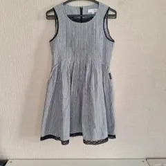 any FAM ストライプ ノースリーブワンピース 120