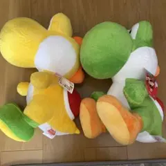 新品タグ付き スーパーマリオ ヨッシー 特大サイズぬいぐるみ イエロー グリーン