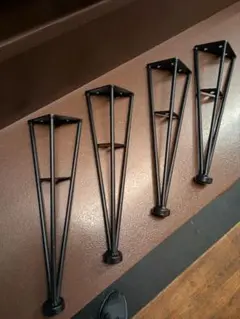 ブラックアイアン テーブル脚 4本セット