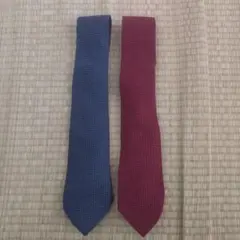 タケオキクチ　青と赤　ネクタイ