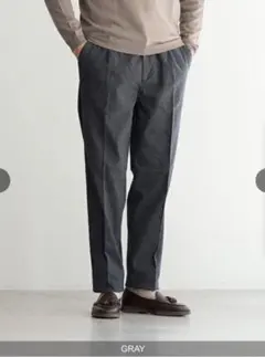 新品タグ付ワンタックテーパードパンツ40WEFT JOEC GRAY Mサイズ