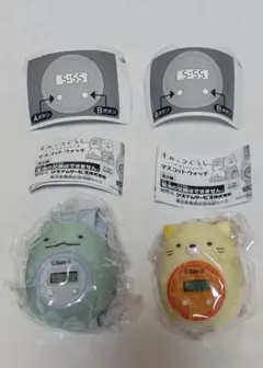 ジャンク品❗禰豆子 スナッピングウォッチとすみっコぐらしデジタル時計セット❗