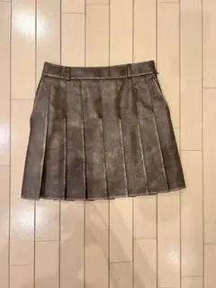 EMODA ブラウン プリーツスカート