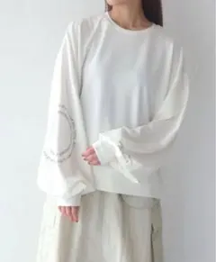 バルーンスリーブ 長袖Tシャツ