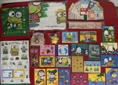 未使用品 サンリオ けろけろけろっぴ ステッカー 2枚入り 旧ロゴ 1994