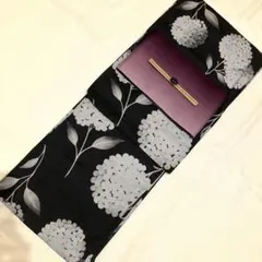 ラスト1点‼️モノトーン蓮葉の粋モダン浴衣セット - メルカリ