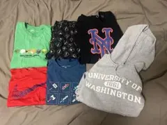 まとめ売り　6点　Tシャツ3、パーカー2、ショートパンツ1 150-160cm