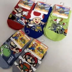 スーパーマリオ キッズ靴下 15-20cm 5足セット 新品