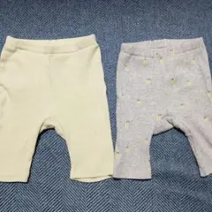 ♡ゆう様専用ページ♡ベビースパッツ 黄緑色 グレー 2点セット