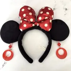 【即日発送】ディズニーミニーイヤリング付きカチューシャ