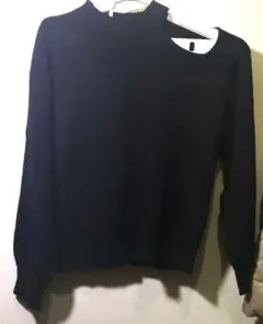 オフショルニット　ブラック