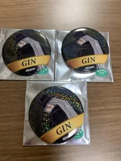 名探偵コナン展 TVアニメ放送30周年記念 缶バッジBグループ　ジン　3個