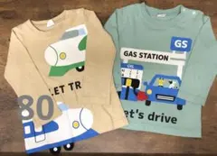 チークルーム　しかけ付長袖Tシャツ　2枚セット　80のサムネイル