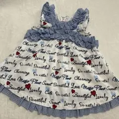 【美品】メゾピアノ ハートプリントチュニック 120cm