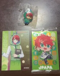 カラフルピーチ じゃぱぱ キーホルダーとカードセット