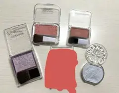 チーク　ハイライト　４つセット　セザンヌ　ちふれ　キャンメイク