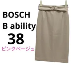 BOSCH B ability タイトスカート ウエストベルト付き