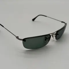 Ray-Ban サングラス メタルフレーム 偏光レンズ ガンメタル ハーフリム