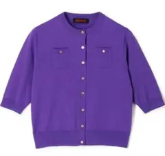 CABaN ファインポリエステル ハーフスリーブポケットカーディガン