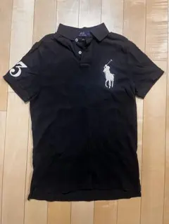 Polo Ralph Lauren ポロシャツ ブラック ビッグポニー S短丈 - メルカリ