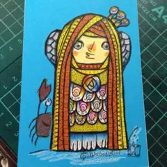 イコン画 宗教画 ウラジミール 聖母子 手書きオリジナル - メルカリ