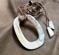 バッファローホーンネックレス水牛　天然素材