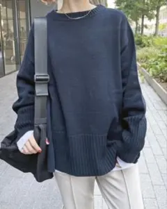 aaa様専用　spick&span バルキーヤーン ロングリブプルオーバー